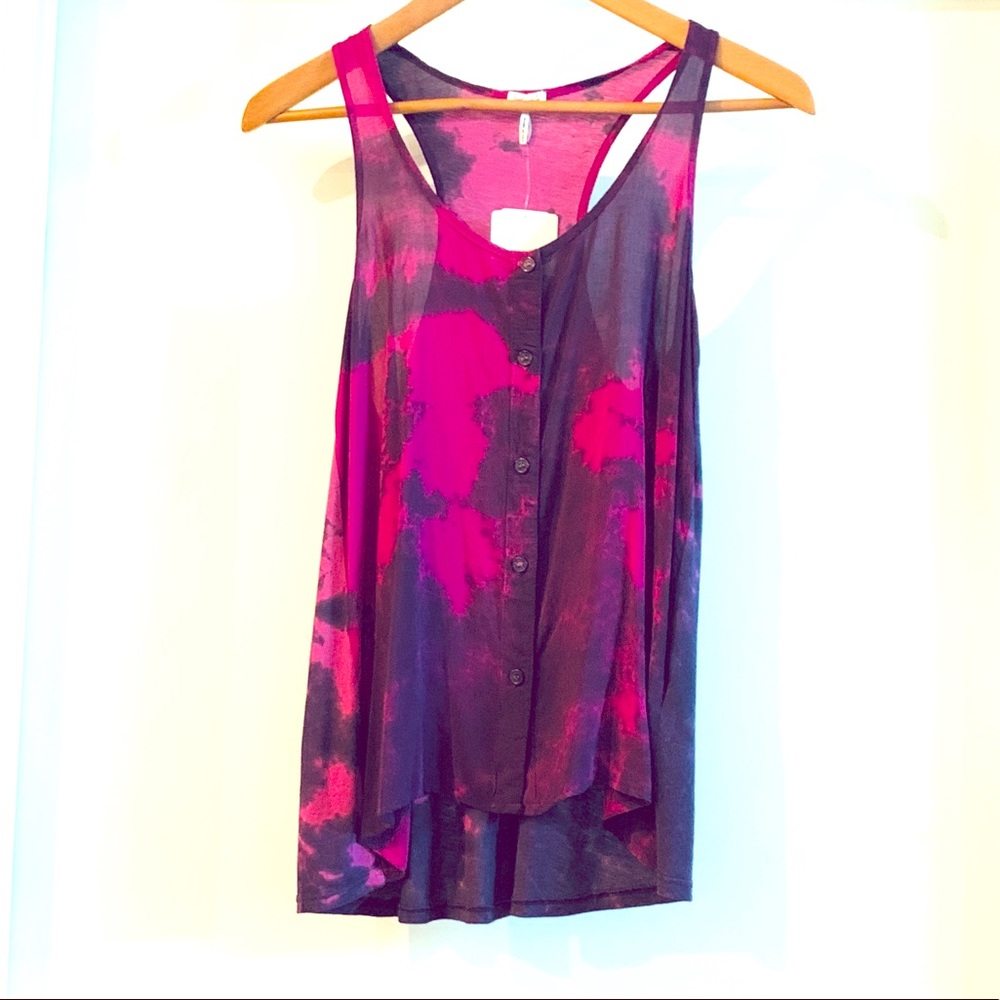 Splendid Racerback Button Up Tank - NWT